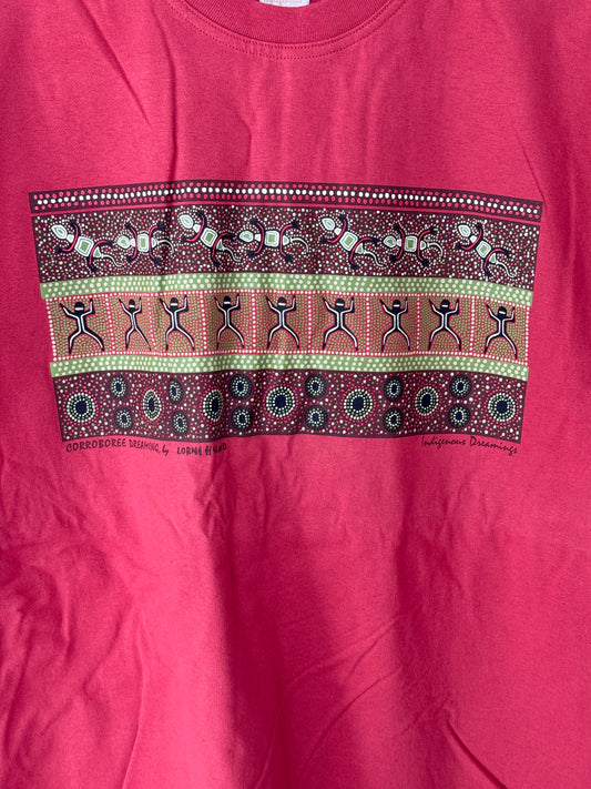 Corroboree Dreaming Tee (Red) Unisex