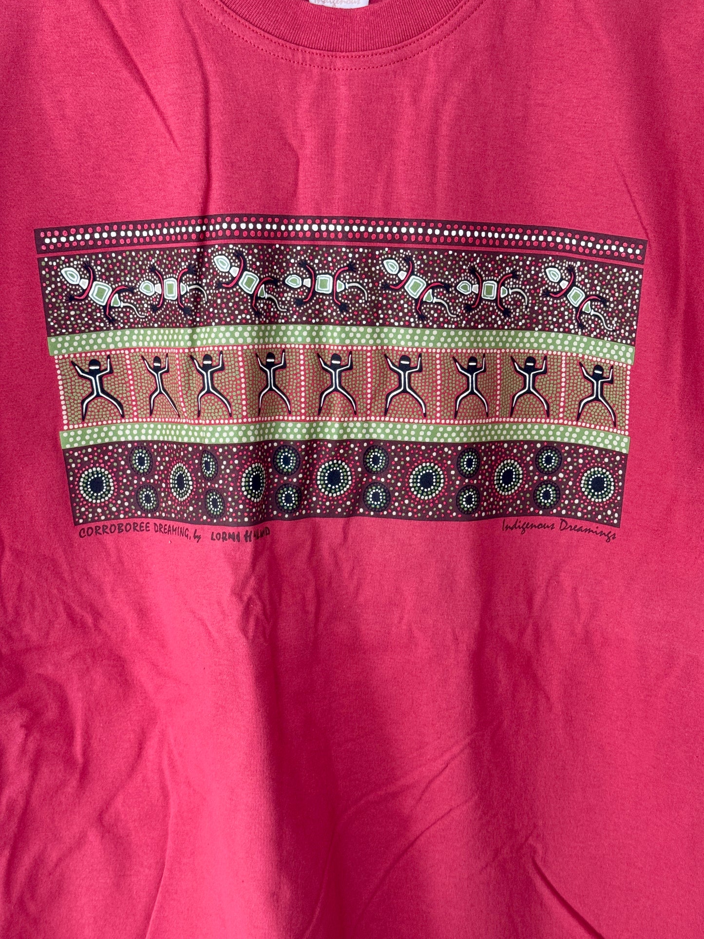 Corroboree Dreaming Tee (Red) Unisex