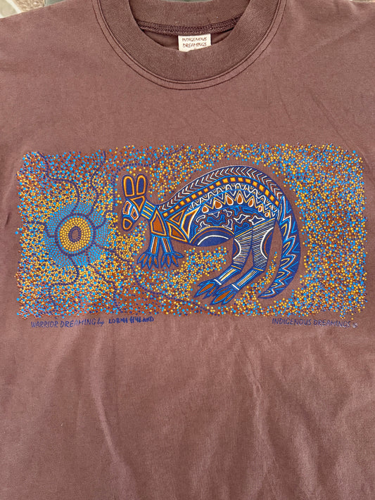 Warrior Dreaming Tee (Brown) Unisex